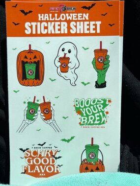 7 Brew Halloween Sticker Sheet 2026